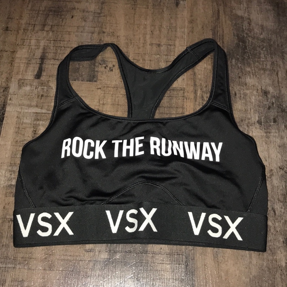 Black VS sports bra